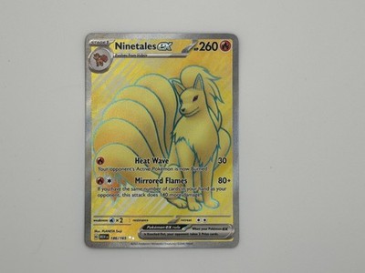 ninetales pokemon card ebay Pokmon Cards Pokemon 151 Singles Ninetales ex - 186/165 186