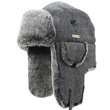 Unisex Winter Trapper Hat Cold Proof Keep Warm Hat with Ear Flaps for Hunting...