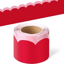 Fuutreo 32.8ft Valentines Day Wave Bulletin Board Borders Romantic Red Pink C...