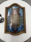 Vintage 1980’s Old Style Beer Light-Up Faux Stained Glass Plastic Beer Sign