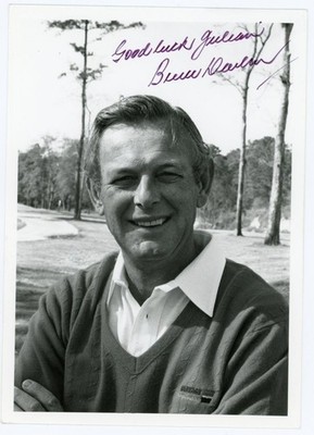 Bruce Devlin - Signed B&W Photograph