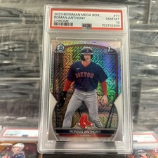 PSA 10 ROMAN ANTHONY 1st 2023 Bowman Chrome Mega Box Mojo Refractor RC GEM MINT