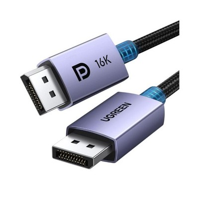 UGREEN 16K 6.6FT DisplayPort Cable 2.1 [VESA Certified] DP2.1 6.6FT, Purple 