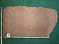 Lederhaut Rindsleder hellbraun Velourleder ca.1,1mm dick Rindspalt zur Auswahl