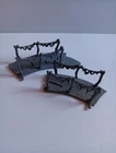 Vintage MOTU He-Man 1984 Snake Mountain Railing Set Of 2 W/Bridge Gray