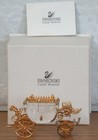 2004 Swarovski Crystal Journeys GOLD CARRIAGE 220496 w Box & COA Retired — photo 1