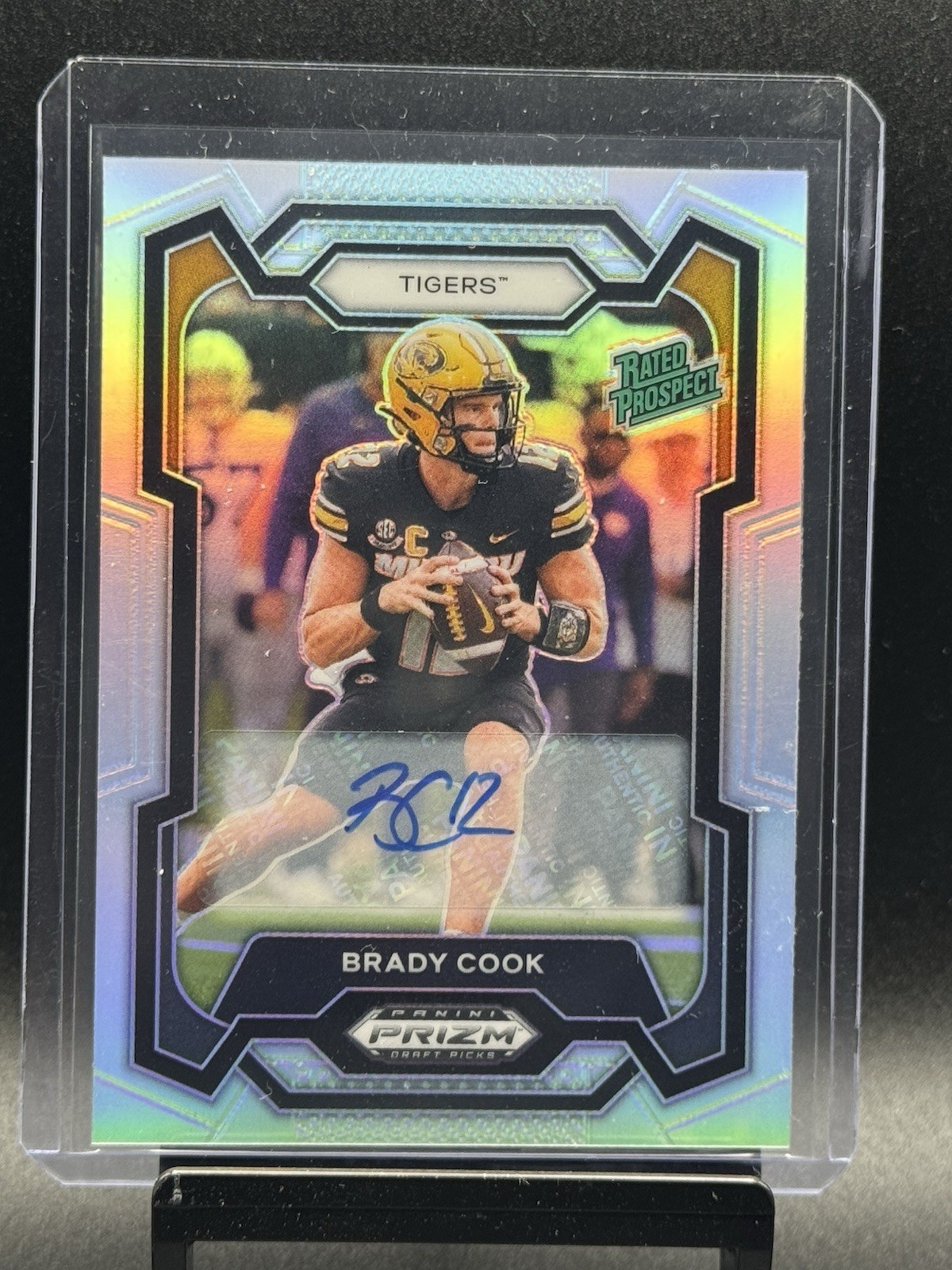 2024 Panini Prizm Draft Picks - Rated Prospect Brady Cook #187 Silver Prizm Auto