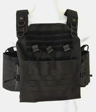 SAFARILAND Tactical Plate Rack Carrier Med Black FirstSpear Kangaroo Pkt Laser