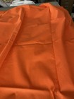 Vintage 1 Yard 35” Orange & White Polkadot Crisp Cotton Fabric Length 42”wide — photo 4