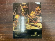 Christie's Catalog Engineering Scientific Art Instruments Models September 1992