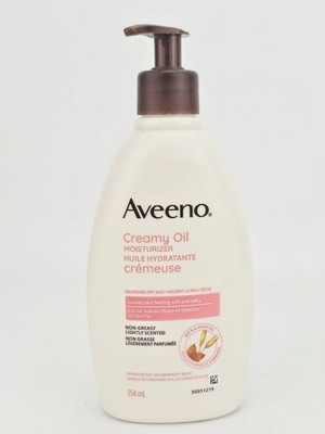 Aveeno Creamy Moisturizing Oil Soothing Oat Almond Scented Lotion 12oz