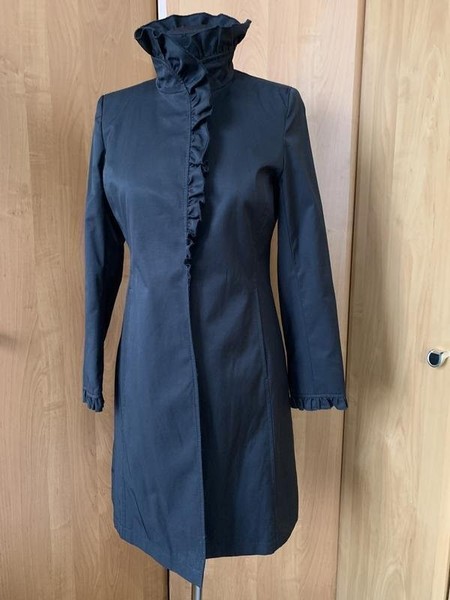 Women DKNY Trench Coat Black 38 / M / 46
