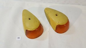 VW Käfer 63-74 Paar breite Kappen + Blinker Original oben Kotflügel Kübel 181