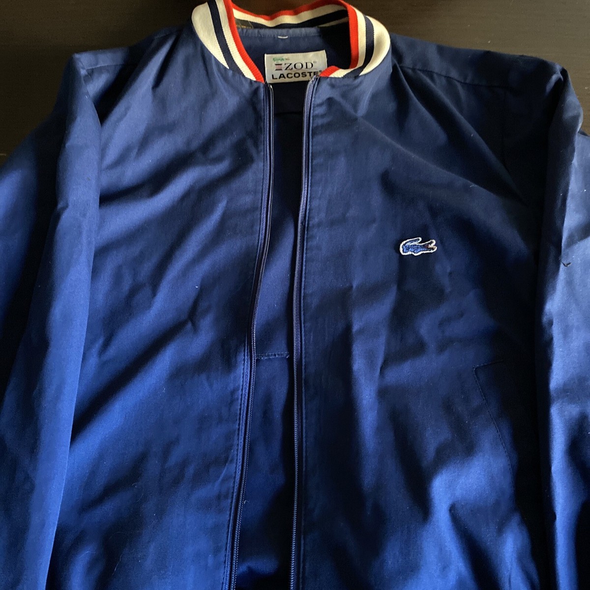 Vintage 70s Izod Lacoste Red, White & Blue Jacket M RARE Vintage 70s Izod Lacoste Red, White & Blue Jacket M RARE