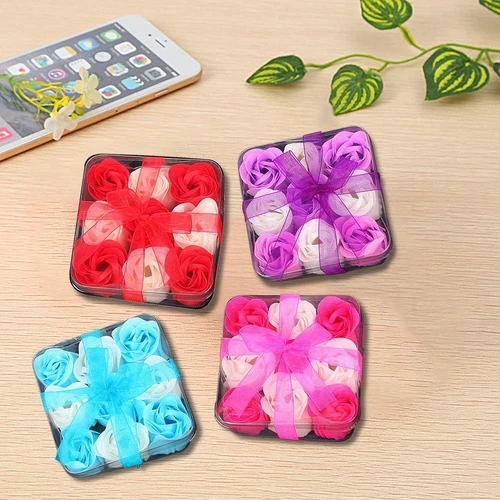 Rose Soap Flowers Gift Box Valentine's Day Gift Bouquet Wedding Home DecoratiLR - Picture 5 of 15