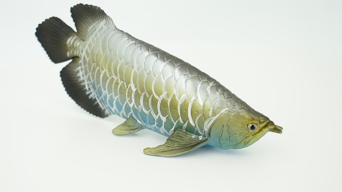 Arowana Blue Dragon Fish Realistic Toy Figure Model Replica