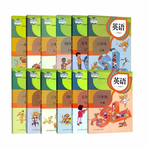 English Textbook Grade1 6 Full 12 Books 人教版小学英语课本1 6年级全套 Ebay