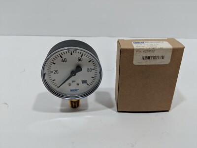 WIKA 4253132, 100 PSI Pressure Gauge, 1/4''NPT Type 111.10 2.5'' **FREE SHIPPING**