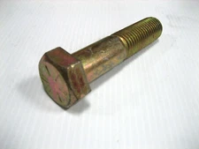 10 Pieces 1"-8 x 4-1/2" HEX CAP SCREW GRADE 8 BOLT ZINC & YELLOW,Made in Canada.