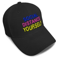 Baseball Cap Social Distance Yourself Care Safe Dad Hats for Men & Women 1 Size