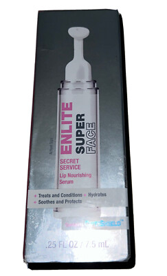 ENLITE SUPER FACE SECRET SERVICE LIP NOURISHING SERUM (.25 FL OZ /7.5 mL) New