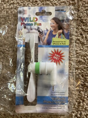 Leading Edge Novelty Wild iPhone Fan, White, IP56
