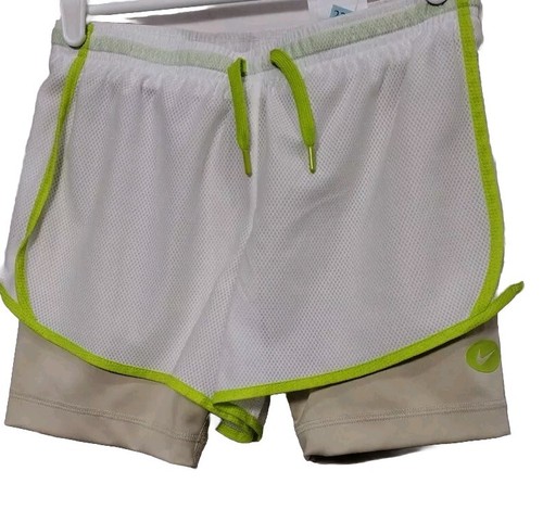 Nike Dri Fit Mädchen Größe Large Sportshorts integrierte Shorts Kordelzug (#A6