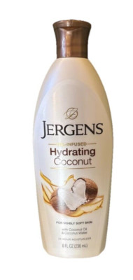 Brand New Jergens Hydrating Coconut Moisturizing Lotion 10 oz Bottle 