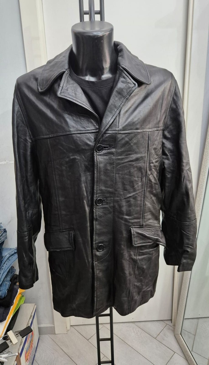Real Leather Jacket Used Men Size L Black XYR566L | eBay Real Leather Jacket Used Men Size L Black XYR566L | eBay