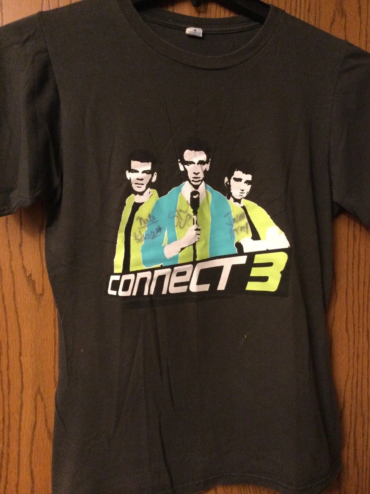 Connect 3 - “Camp Rock” -Gray Shirt - Signed - S - Anvil