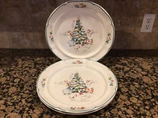 3  International China Company Country Christmas 8966 (1992) 12”Serving Plate