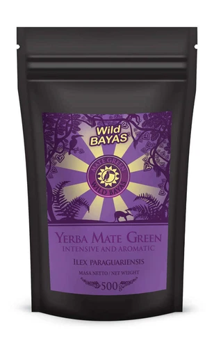 Yerba Mate Tea / Mate Green / Wild Bayas / delicate Mate with blueberries / 500g