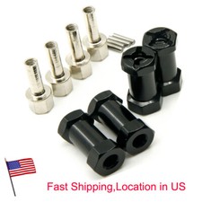 4Pcs 12mm Hex Drive Wheel Hub Adapter 25mm Widen For 1/10 RC SCX10 Wraith D90 US