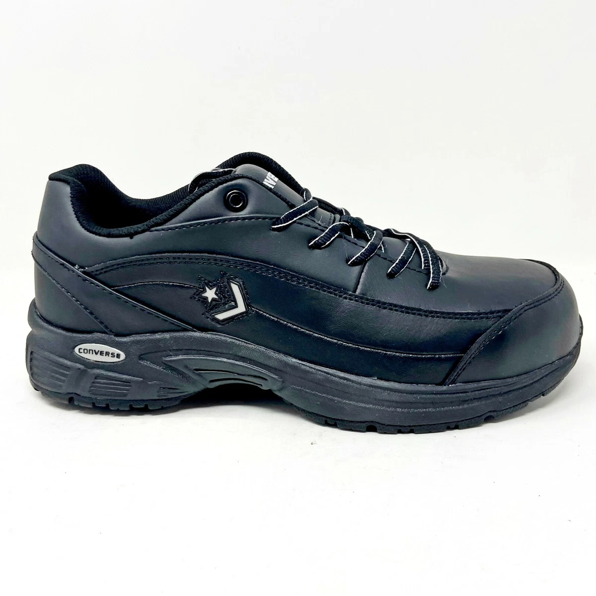 Black converse work hot sale shoes