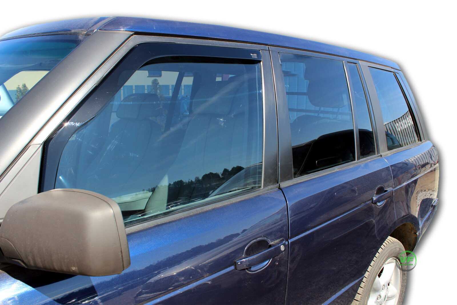 FRONT HEKO TINTED WIND DEFLECTORS for LAND ROVER RANGE ROVER MK3 2002