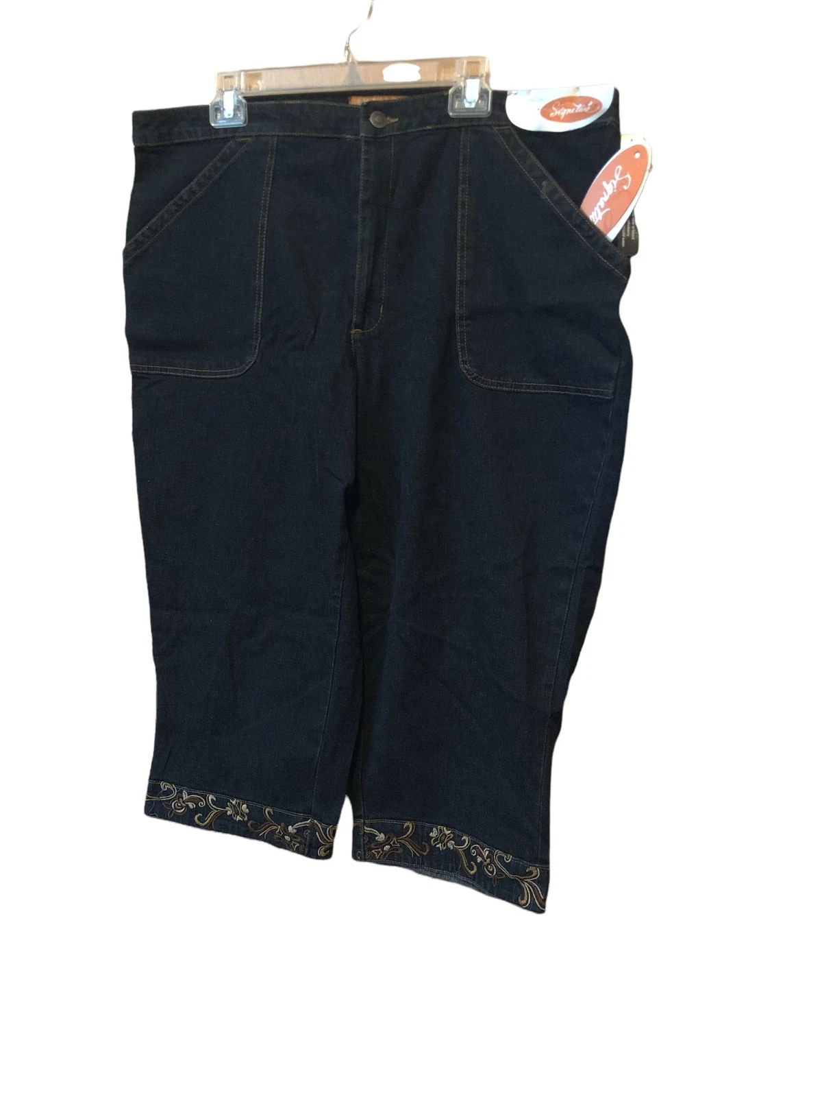 LIZ AND ME JEAN CAPRI PANTS WOMEN PLUS SIZE 22W