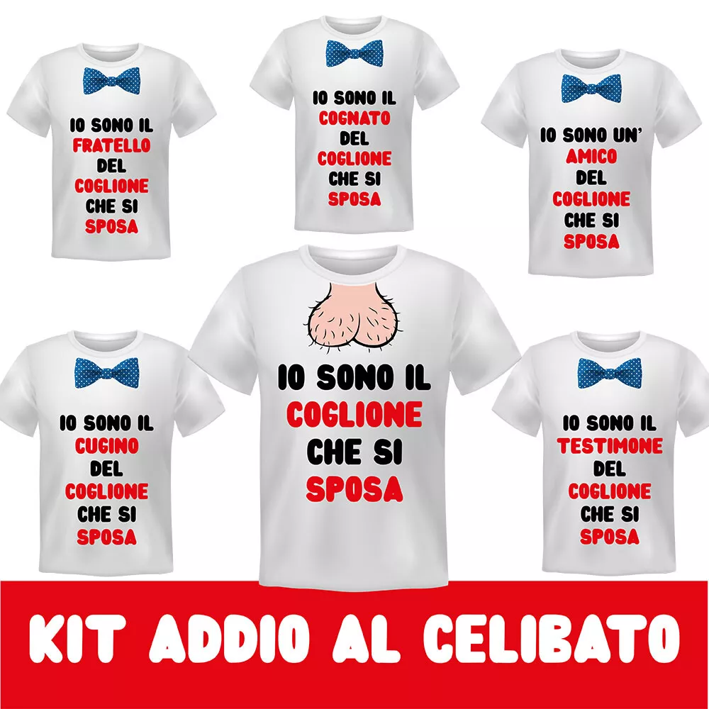 Maglietta uomo kit addio al celibato sposo matrimonio t-shirt divertente  tshirt