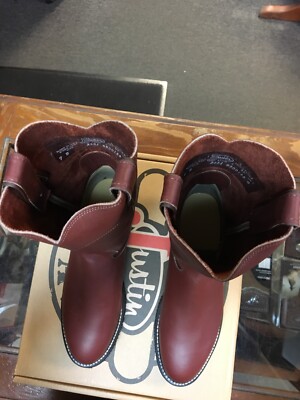 Justin Mens 3251 7 D Brick Caprice/Brick Caprice Top. Rubber Sole