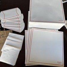 AUTHENTIC Coach Gift Boxes, Coach Bags, Coach Tissue Paper, Assorted Sizes NEW