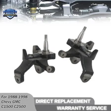 Pair 4" Lift Spindles For 1988-1998 Chevrolet GMC C1500 2WD 5 Lug w/1.25" Rotor