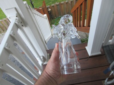 Simon Designs Made in Germany 8'' Crystal Angel Playing Violin Musical Instrument
