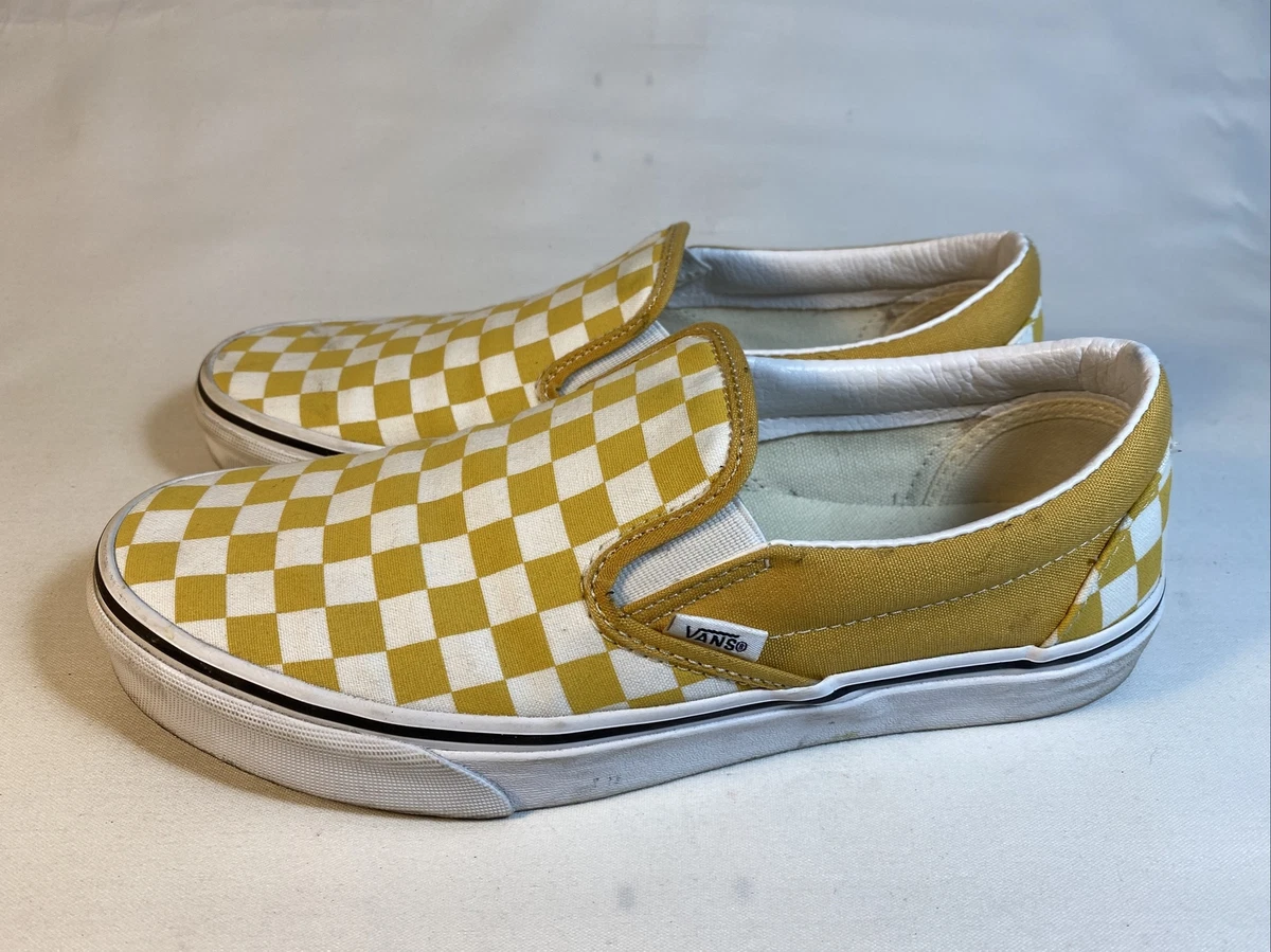 Vans jaune clearance carreaux
