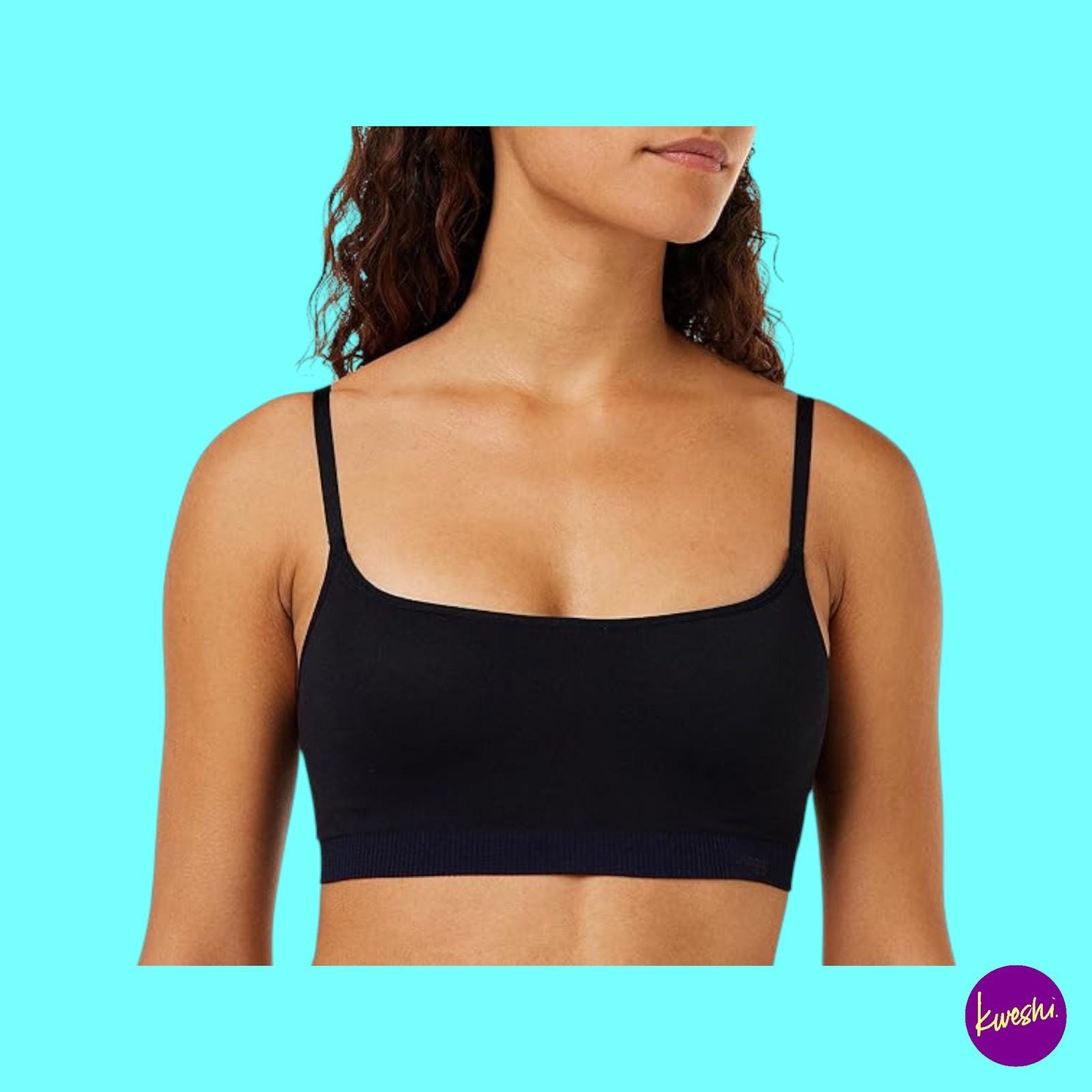 SLOGGI Women's Ever Infused Aloe P Molded Bra, Black, UK M | EU 40 | US M