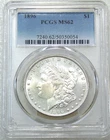 1896 Morgan Silver Dollar PCGS MS62 Frosty Luster Just Graded New Holder #B279F