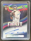 2025 Topps Finest Cam Ward Auto Autograph RC Black Refractor #/10 Titans Rookie