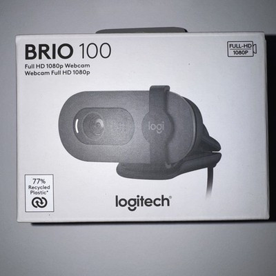 Logitech - Brio 100 1080p Full HD Webcam for Meetings & Streaming - Graphite