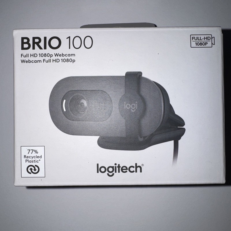 Logitech - Brio 100 1080p Full HD Webcam for Meetings & Streaming - Graphite