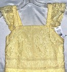 Knit Works Girls Sz 10 Lined Lace Overlay Yellow Dress NWT — photo 3