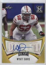 2021 Leaf Draft Auto Gold Wyatt Davis #BA-WD1 Auto 12bz