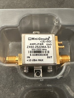 RF Low Noise Amplifier LNA, 500 - 2500 MHz, 50Ω SMA Mini Circuits ZX60-2522MA-S+